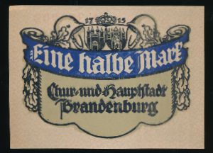 Нотгельды Германии, 1/2 марки (1921 г.)