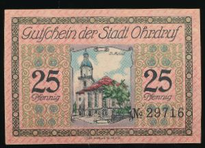 Нотгельды Германии, 25 пфеннигов (1921 г.)