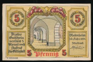 Нотгельды Германии, 5 пфеннигов (1921 г.)
