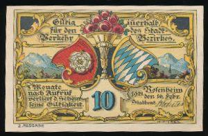 Нотгельды Германии, 10 пфеннигов (1921 г.)