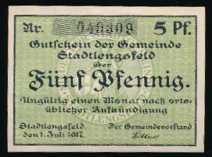 Нотгельды Германии, 5 пфеннигов (1917 г.)