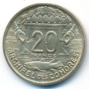 Коморские острова, 20 франков (1964 г.)