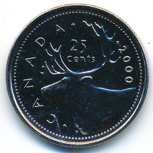 Канада, 25 центов (2000 г.)