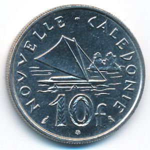 Новая Каледония, 10 франков (1972 г.)