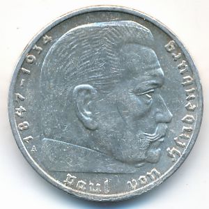 Третий Рейх, 2 рейхсмарки (1939 г.)