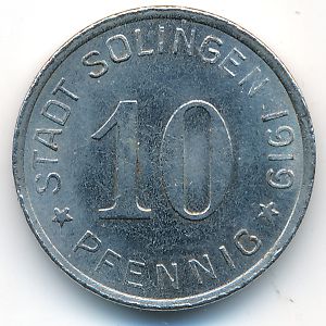 Solingen, 10 пфеннигов, 1919