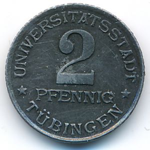 Тюбинген., 2 пфеннига (1920 г.)