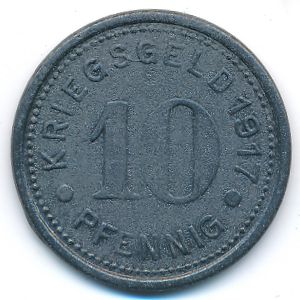 Штеркраде., 10 пфеннигов (1917 г.)