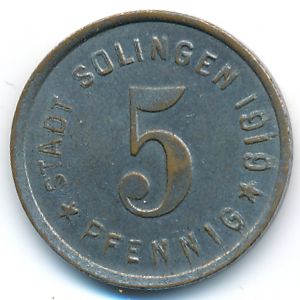 Solingen, 5 пфеннигов, 1919