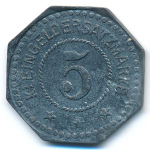 Саргемин., 5 пфеннигов (1917 г.)