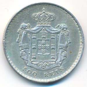 Portugal, 500 reis, 1848
