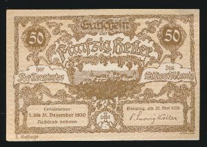 Нотгельды Австрии, 50 геллеров (1920 г.)