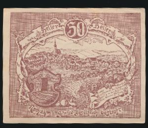Нотгельды Австрии, 50 геллеров (1920 г.)