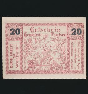 Нотгельды Австрии, 20 геллеров