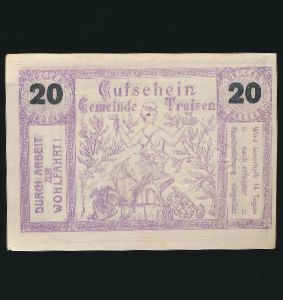 Нотгельды Австрии, 20 геллеров