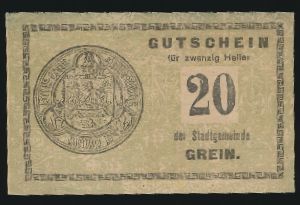 Нотгельды Австрии, 20 геллеров (1920 г.)