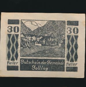 Нотгельды Австрии, 30 геллеров (1920 г.)