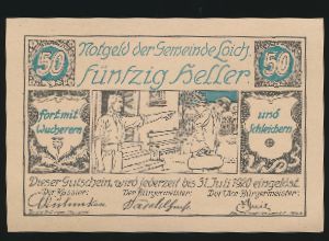 Нотгельды Австрии, 50 геллеров (1920 г.)