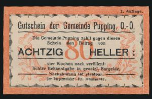 Нотгельды Австрии, 80 геллеров