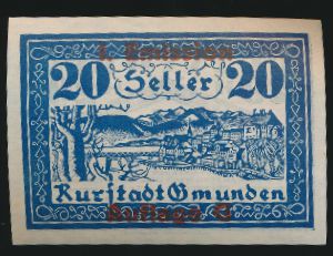 Нотгельды Австрии, 20 геллеров (1920 г.)