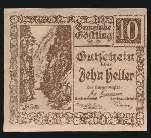 Нотгельды Австрии, 10 геллеров