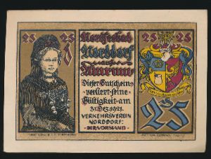 Нотгельды Германии, 25 пфеннигов (1921 г.)