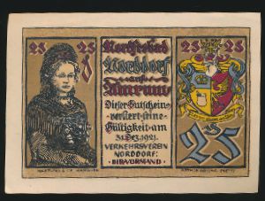 Нотгельды Германии, 25 пфеннигов (1921 г.)