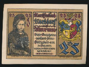 Нотгельды Германии, 25 пфеннигов (1921 г.)