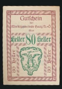 Нотгельды Австрии, 80 геллеров (1920 г.)