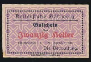 Нотгельды Австрии, 20 геллеров (1920 г.)