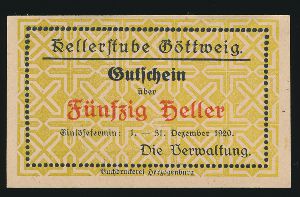 Нотгельды Австрии, 50 геллеров (1920 г.)