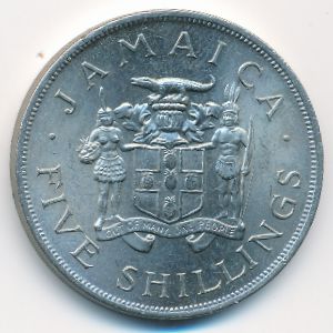 Ямайка, 5 шиллингов (1966 г.)
