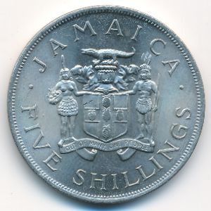 Ямайка, 5 шиллингов (1966 г.)