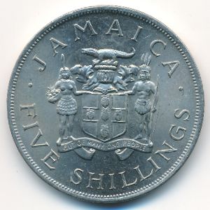 Ямайка, 5 шиллингов (1966 г.)