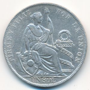 Peru, 1 sol, 1930
