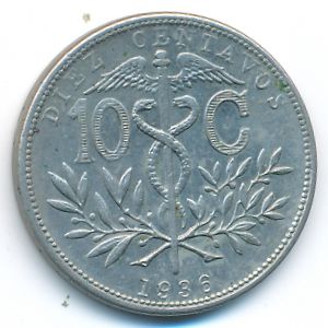Боливия, 10 сентаво (1936 г.)