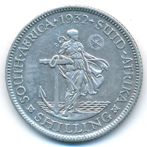South Africa, 1 shilling, 1932