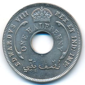 Британская Западная Африка, 1/2 пенни (1936 г.)