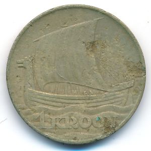Эстония, 1 крона (1934 г.)