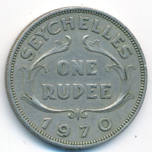 Seychelles, 1 rupee, 1970