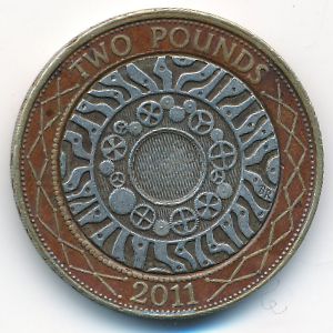 Великобритания, 2 фунта (2011 г.)