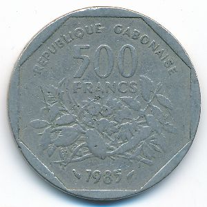 Габон, 500 франков (1985 г.)