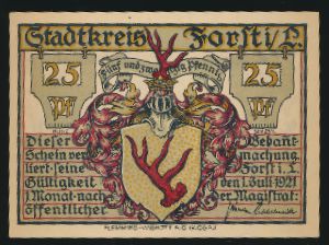 Нотгельды Германии, 25 пфеннигов (1921 г.)