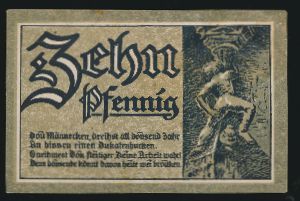 Нотгельды Германии, 10 пфеннигов (1923 г.)