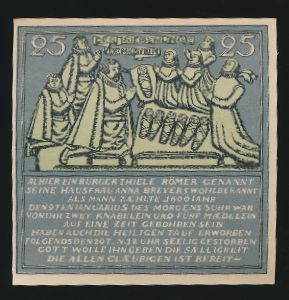 Нотгельды Германии, 25 пфеннигов (1921 г.)