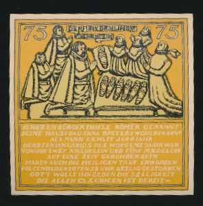 Нотгельды Германии, 75 пфеннигов (1921 г.)