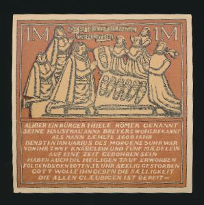 Нотгельды Германии, 1 марка (1921 г.)