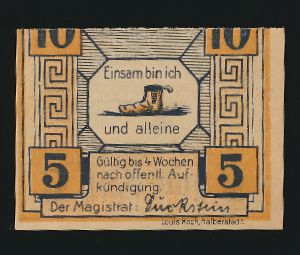 Нотгельды Германии, 10+5 пфеннигов