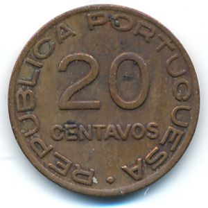 Mozambique, 20 centavos, 1936