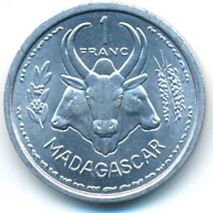 Мадагаскар, 1 франк (1958 г.)